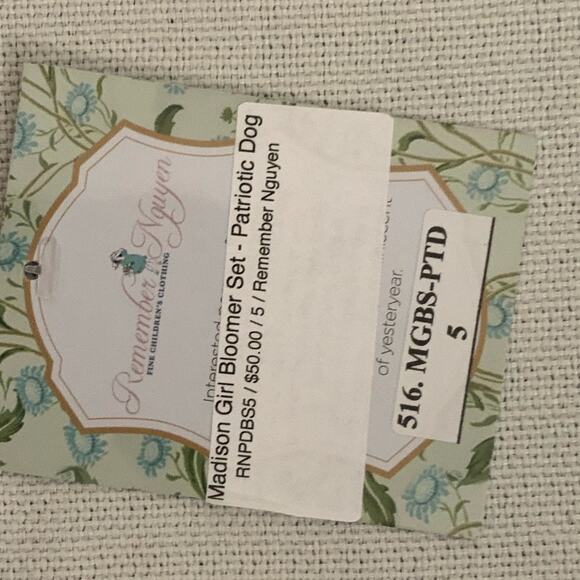 Remember Nguyen Madison set Patriotic Dog NWT size 5‎ - Picture 2 of 3